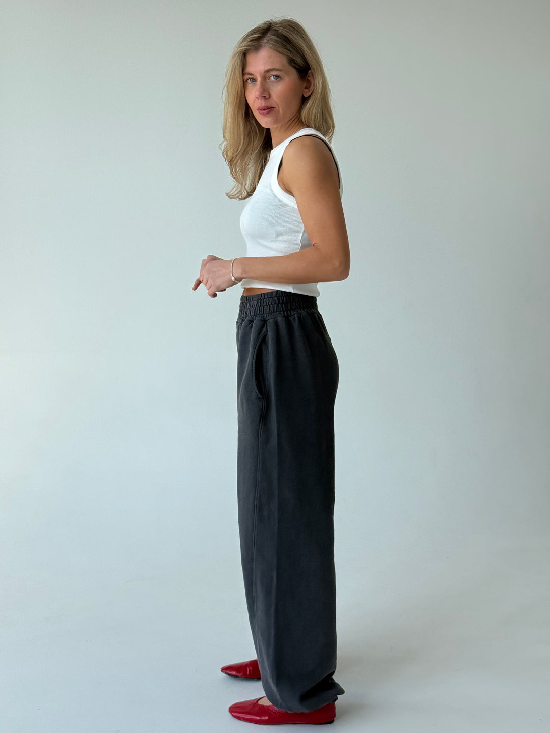 Jogger stila kokvilnas bikses