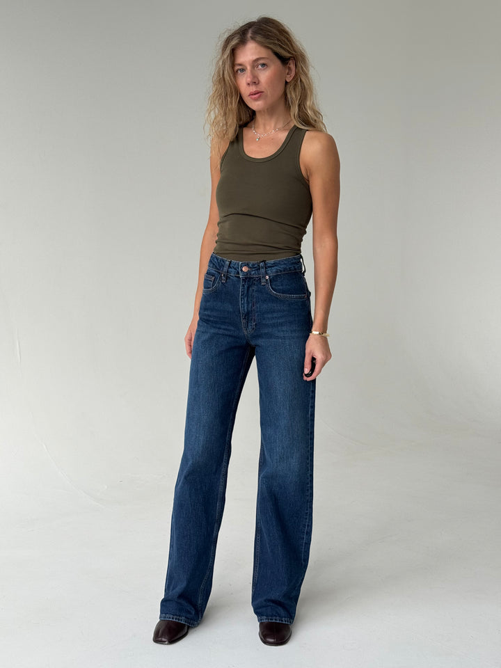 Slim fit kokvilnas tops