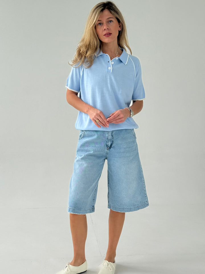 Adīts oversize polo tops