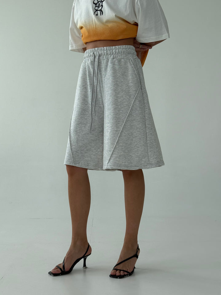 Oversize jogger stila kokvilnas šorti