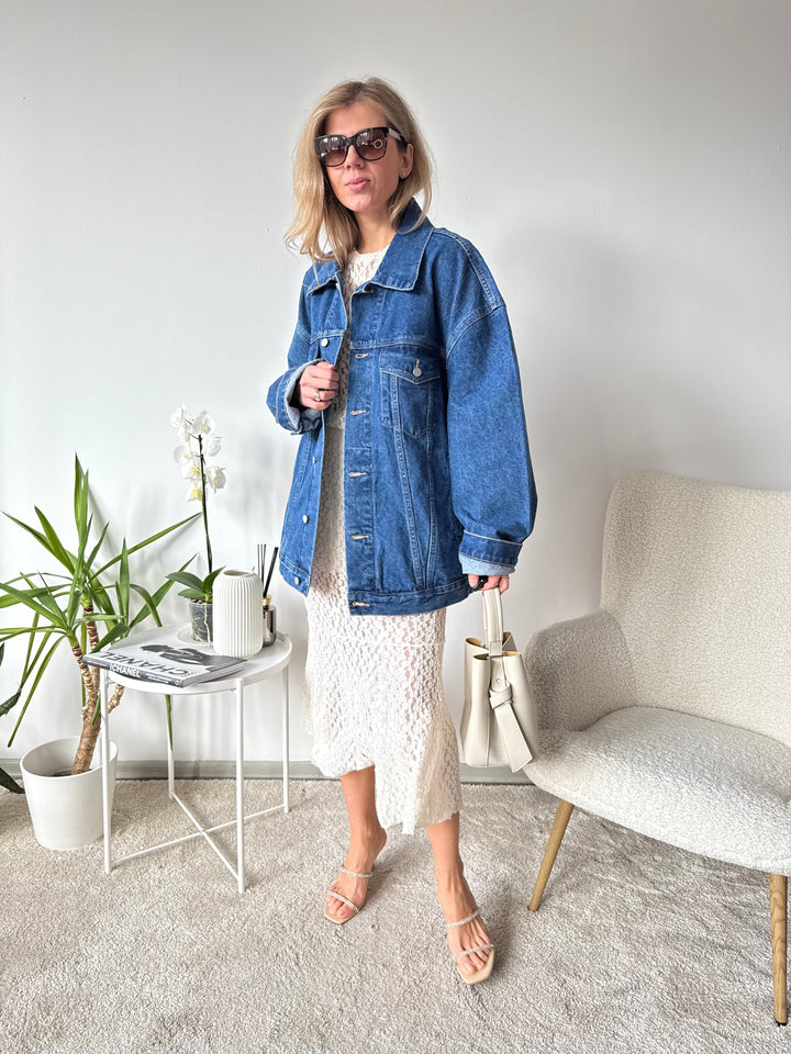 Oversize džinsa jaka #01