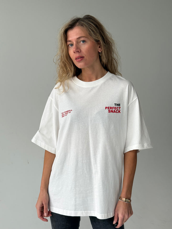 Pagarināts kokvilnas T-krekls ar balinātu efektu un apdruku #02