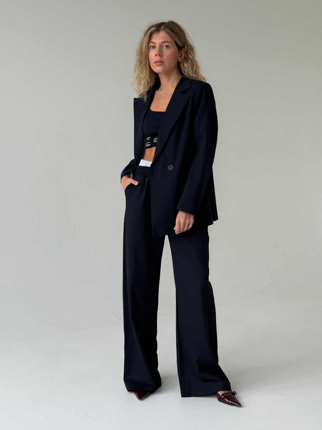 Oversize viskozes žakete ar divrindu pogājumu #02