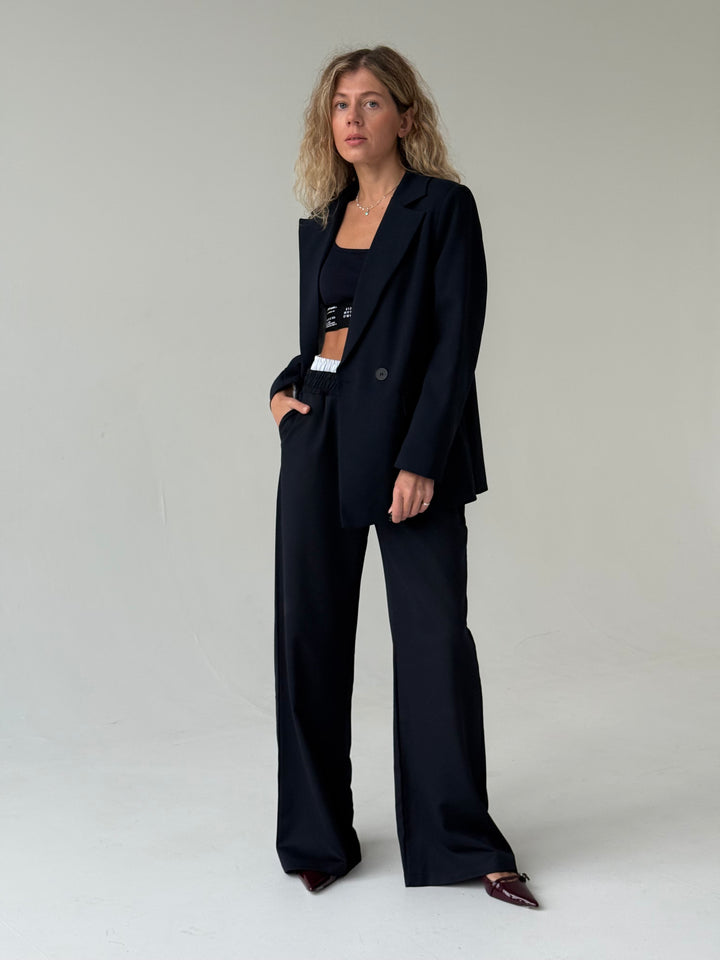 Oversize viskozes žakete ar divrindu pogājumu #02