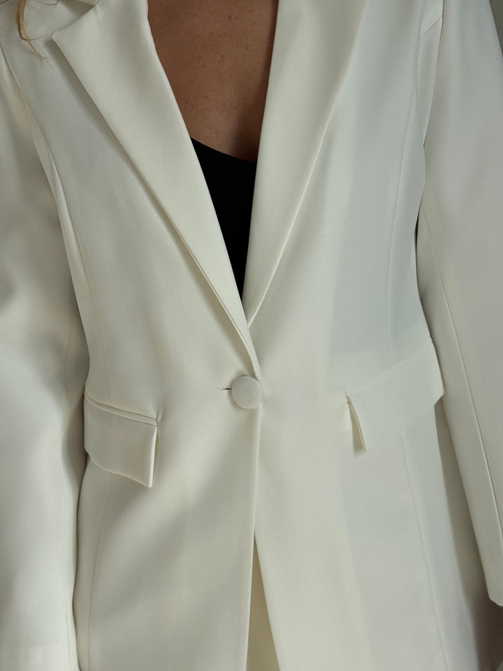 Pagarināta klasiska viduklī pieguļoša žakete #02