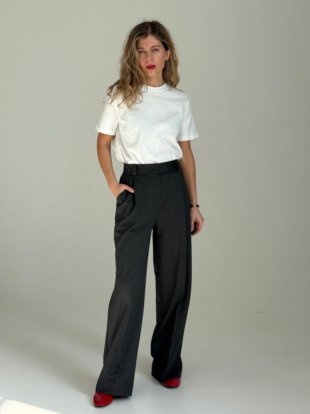 Viskozes wide leg platas bikses ar ielocēm