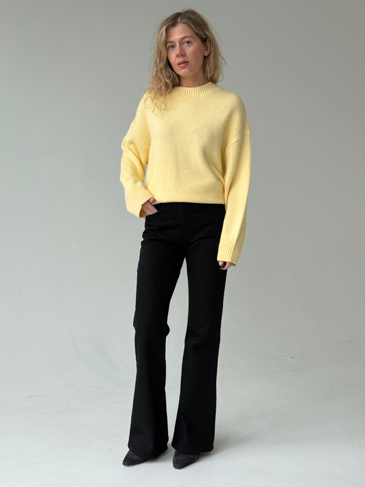 Zvanveida džinsa bikses ar vidēji augstu jostasvietu #02