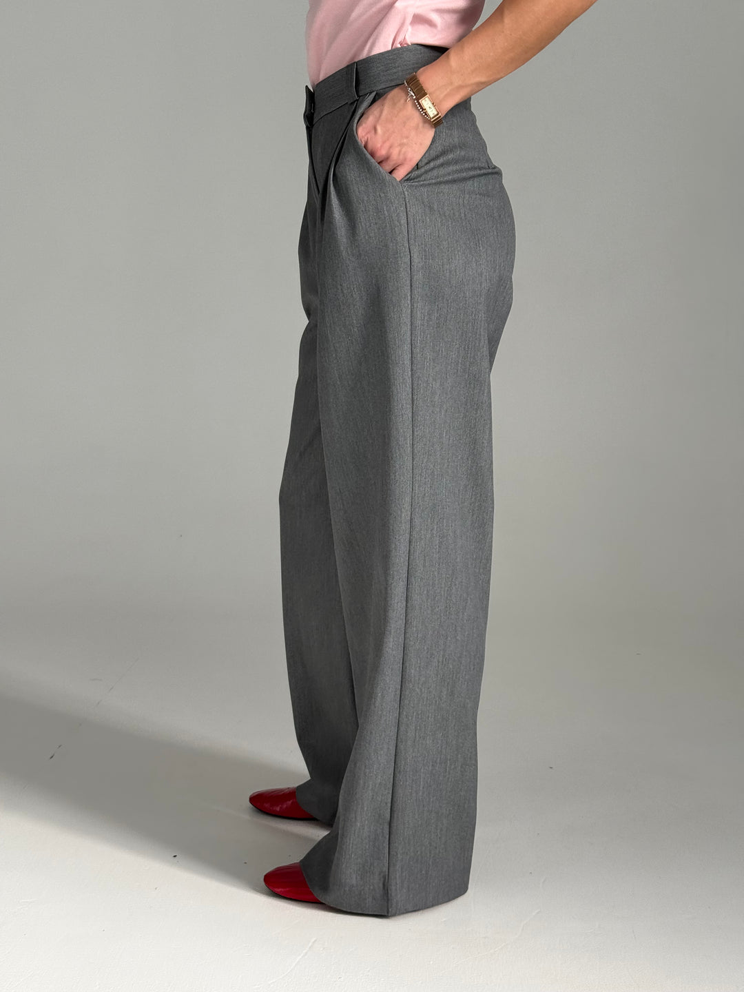 Viskozes wide leg platas bikses ar ielocēm