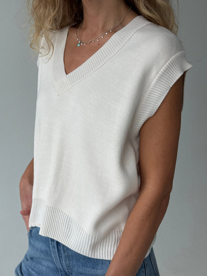 Adīta trikotāžas veste #01