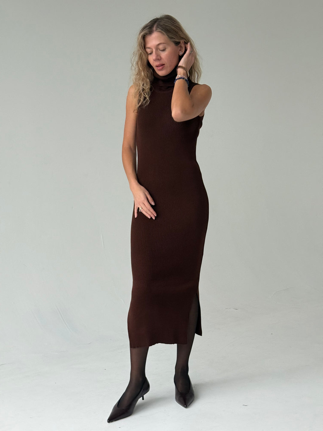 Trikotāžas kleitas un jakas komplekts