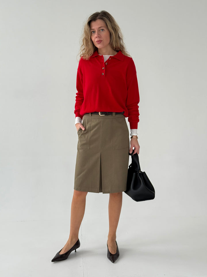 Kokvilnas svārki ar noņemamu jostu