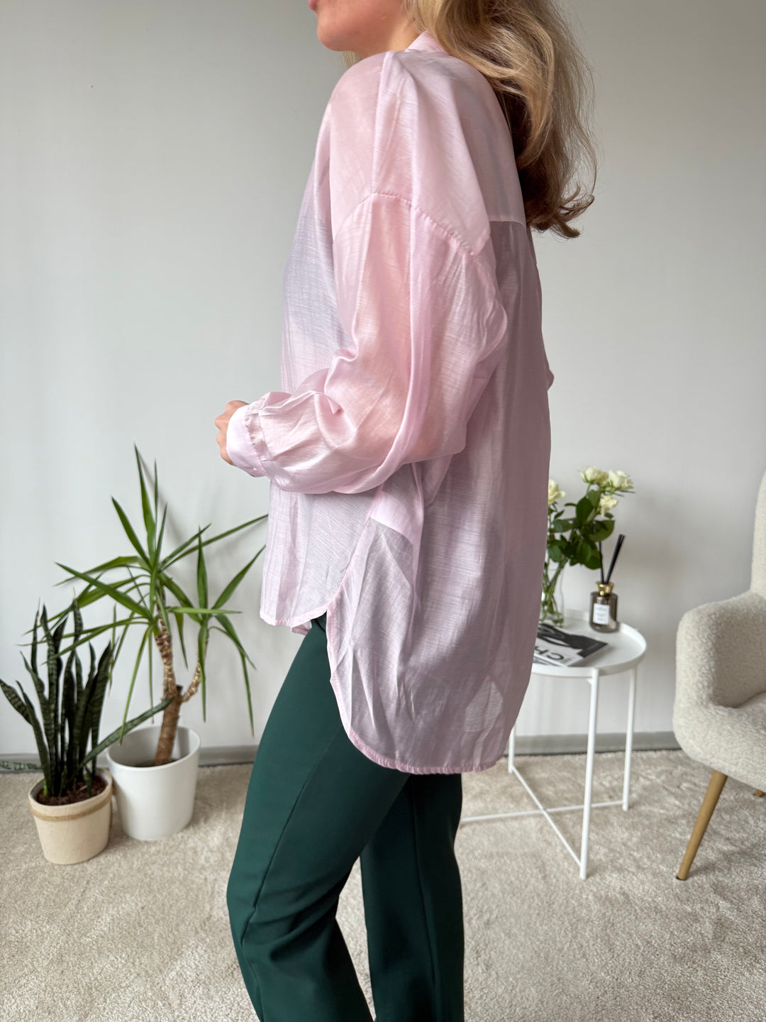 Plāna oversize viskozes blūze