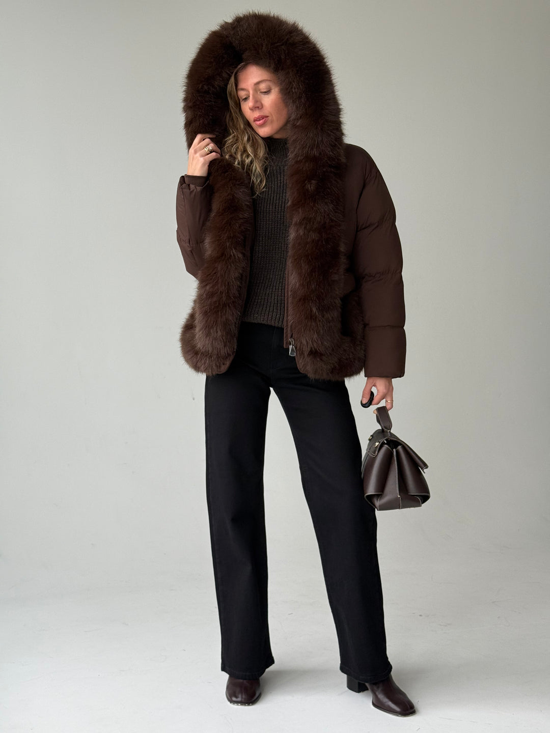 Taisnas džinsa bikses ar augstu jostasvietu #05