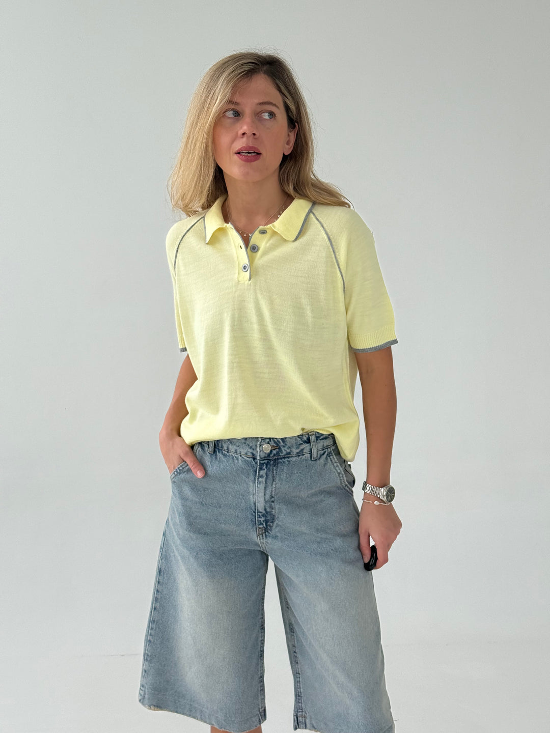 Adīts oversize polo tops