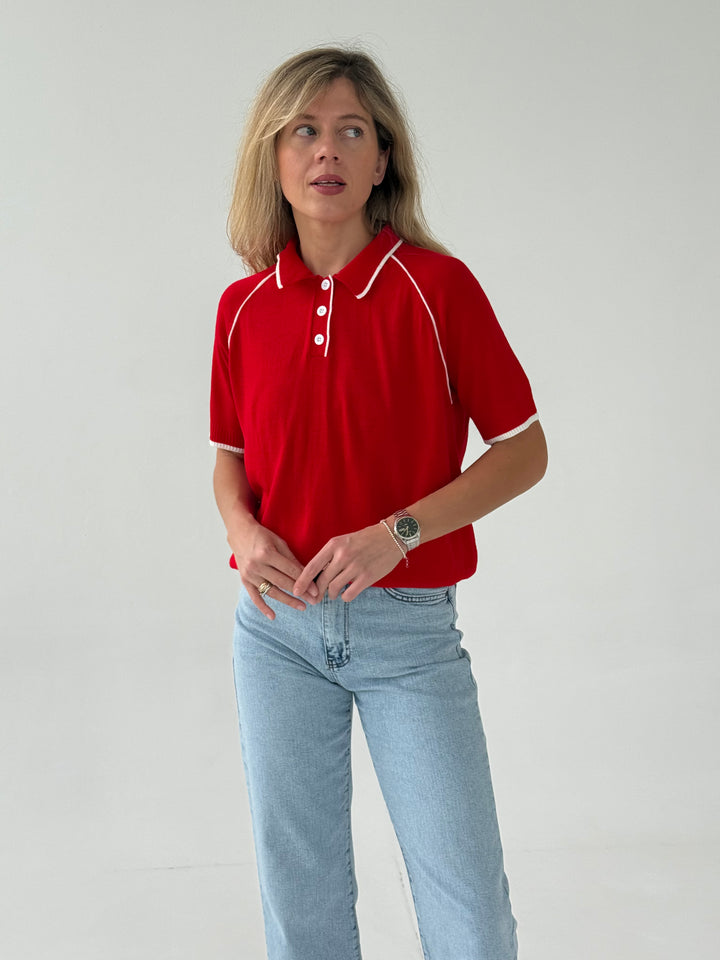 Adīts oversize polo tops