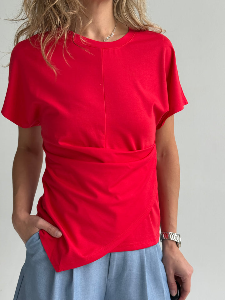 Viskozes oversize krokots T-krekls