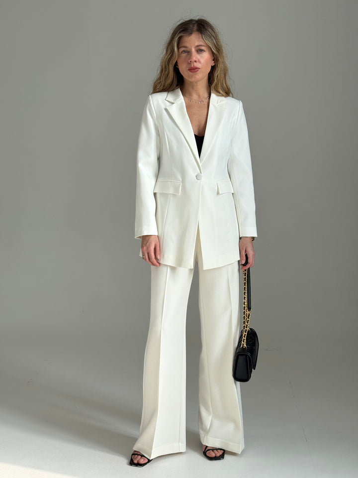 Pagarināta klasiska viduklī pieguļoša žakete #02