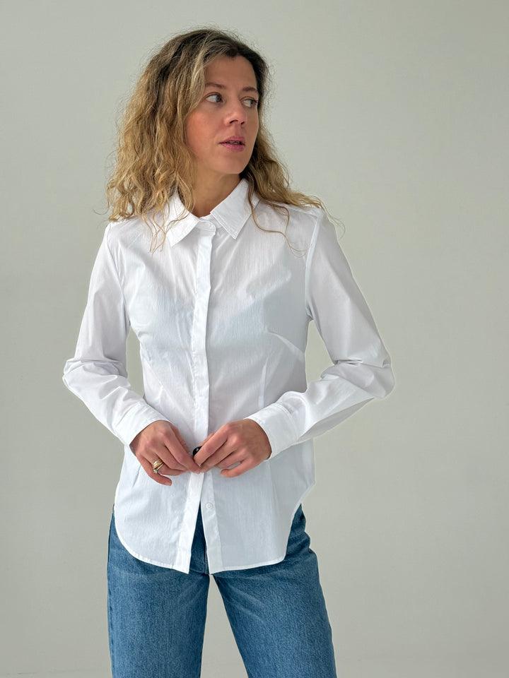 Klasisks slim fit kokvilnas krekls