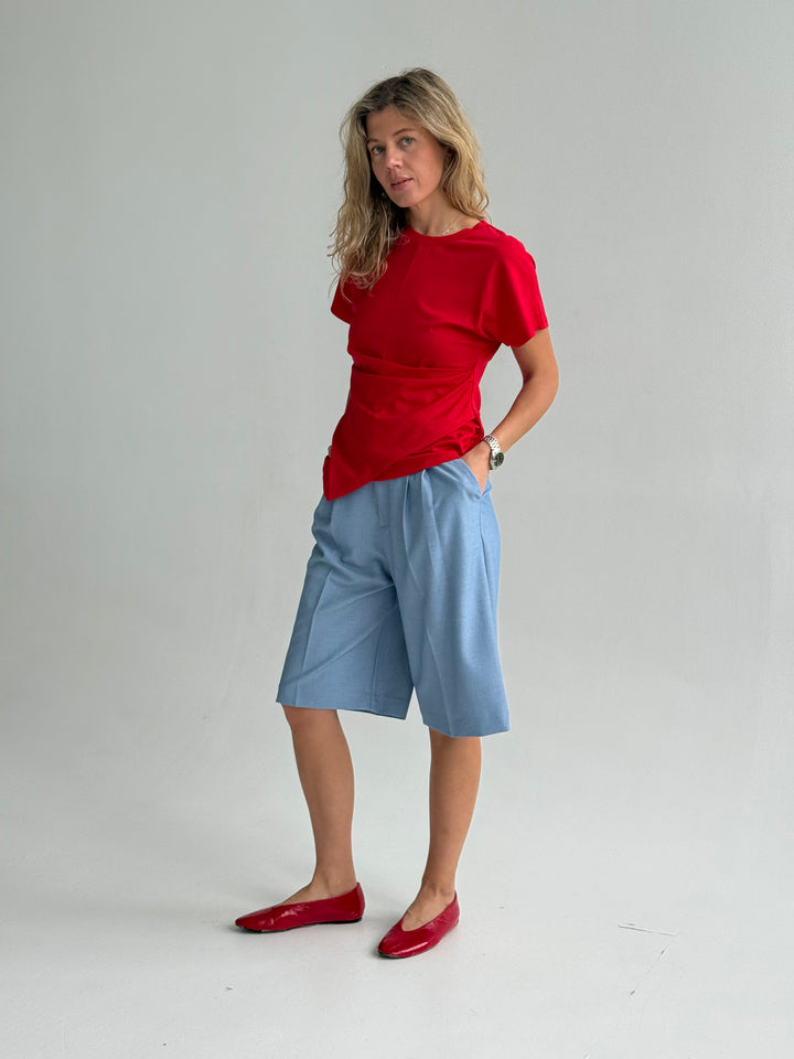 Viskozes oversize krokots T-krekls
