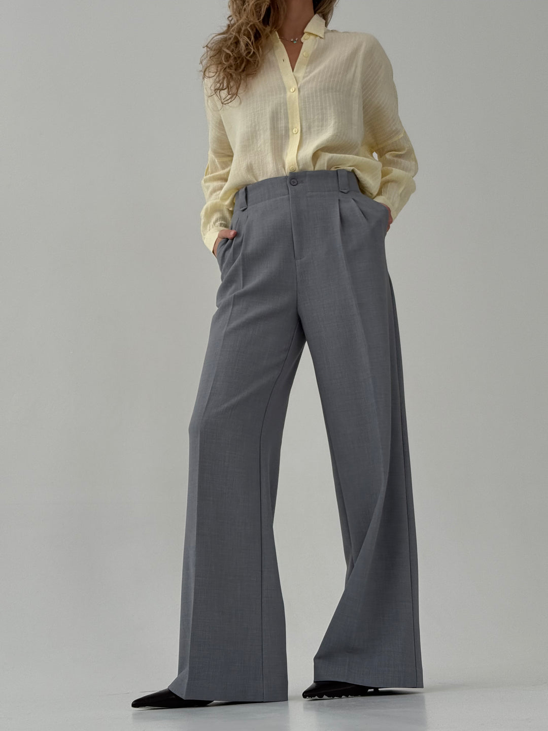 Klasiskas palazzo platas bikses