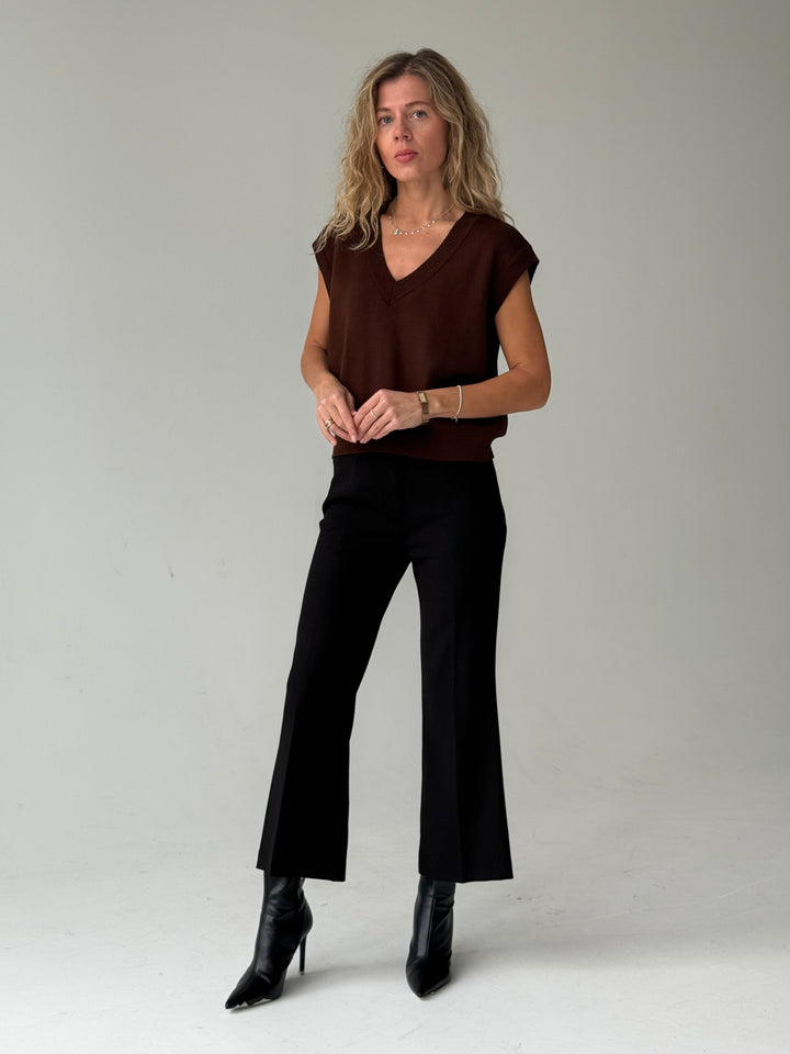 Adīta trikotāžas veste #01