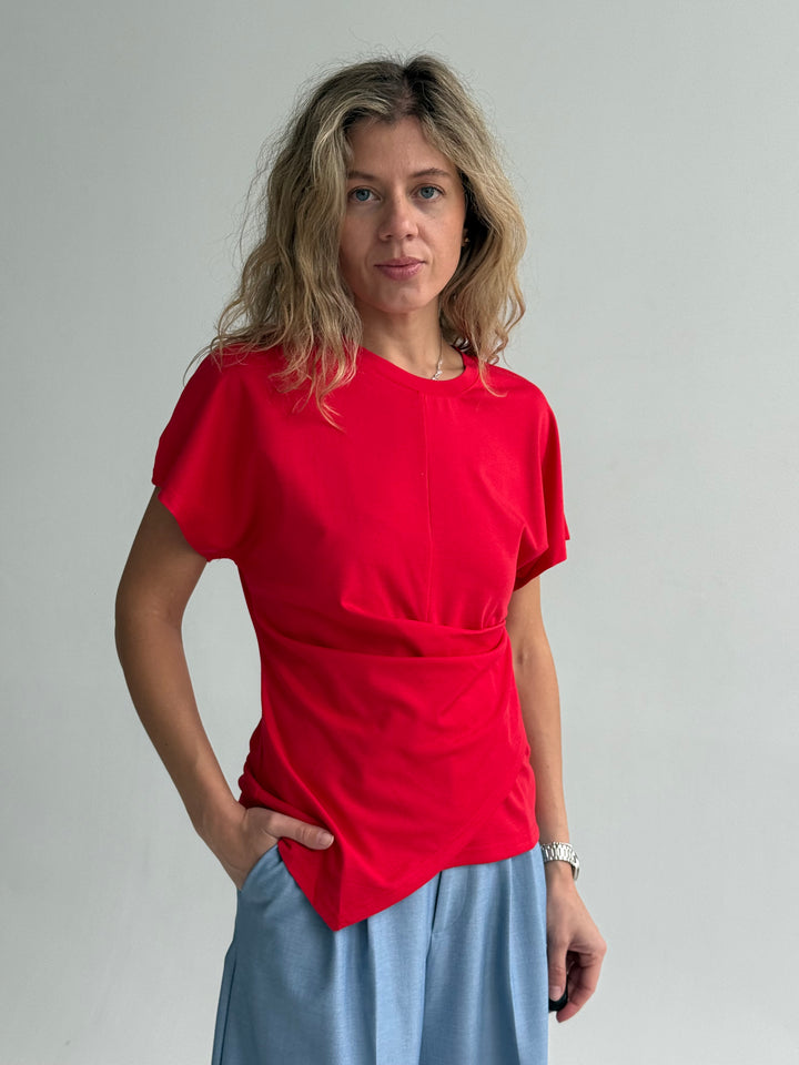 Viskozes oversize krokots T-krekls