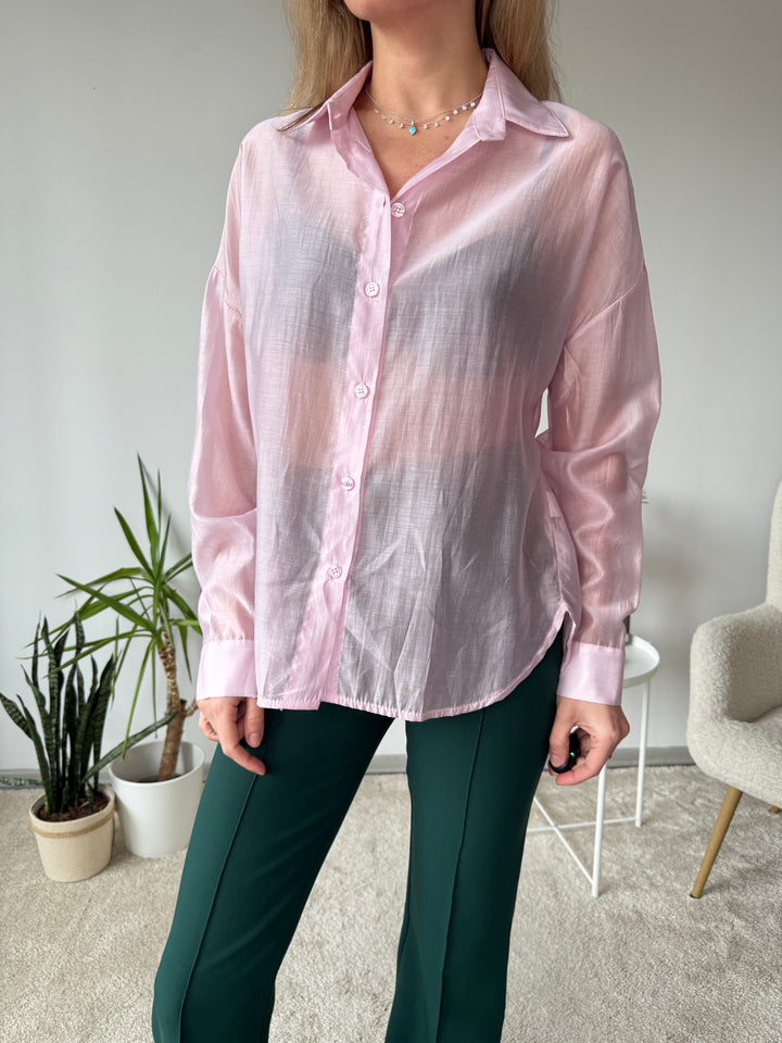 Plāna oversize viskozes blūze