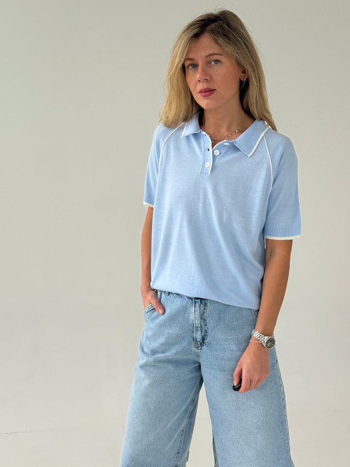 Adīts oversize polo tops