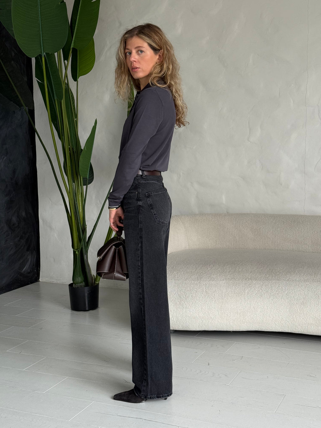 Trikotāžas polo plāns džemperis