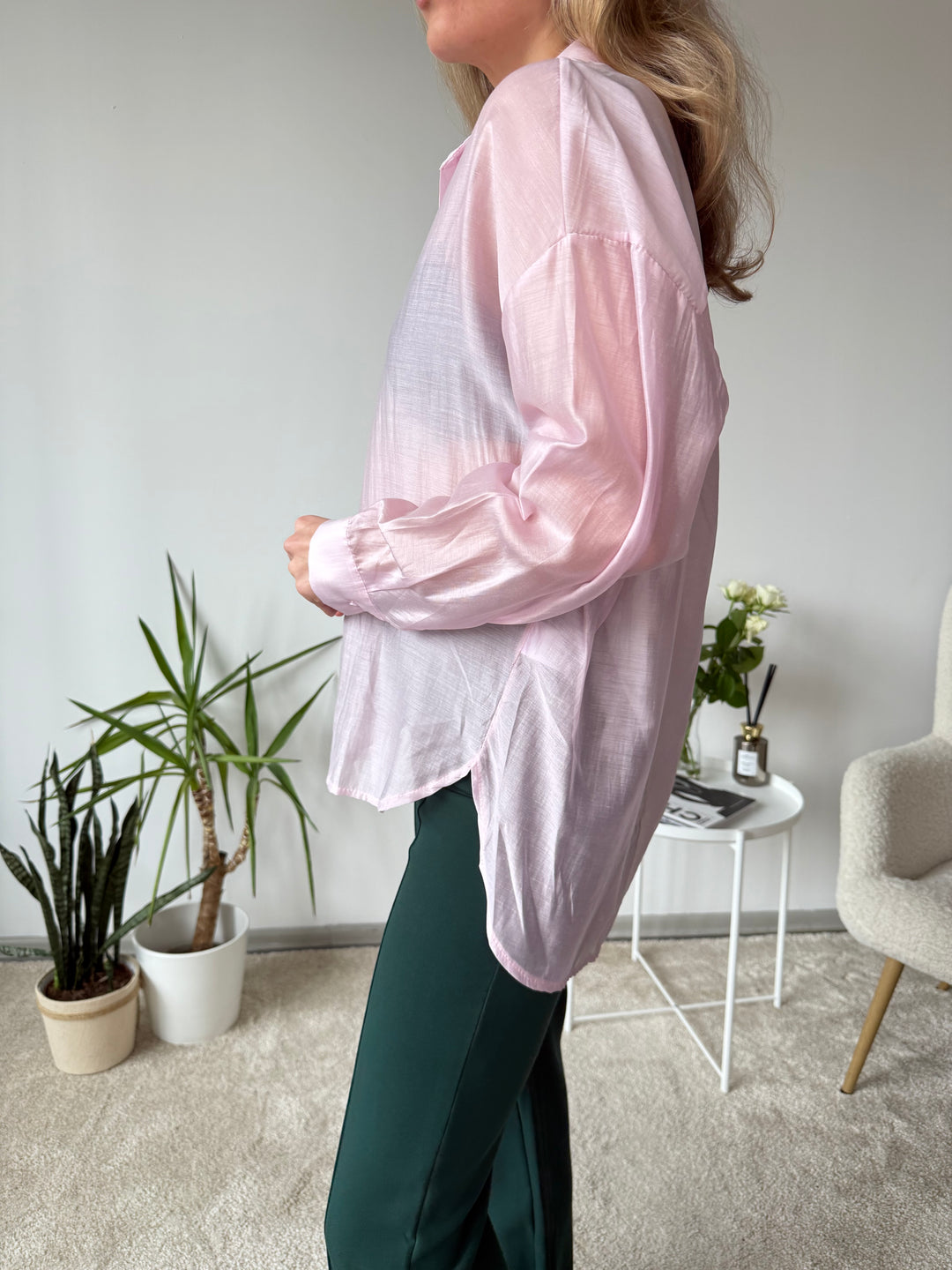 Plāna oversize viskozes blūze