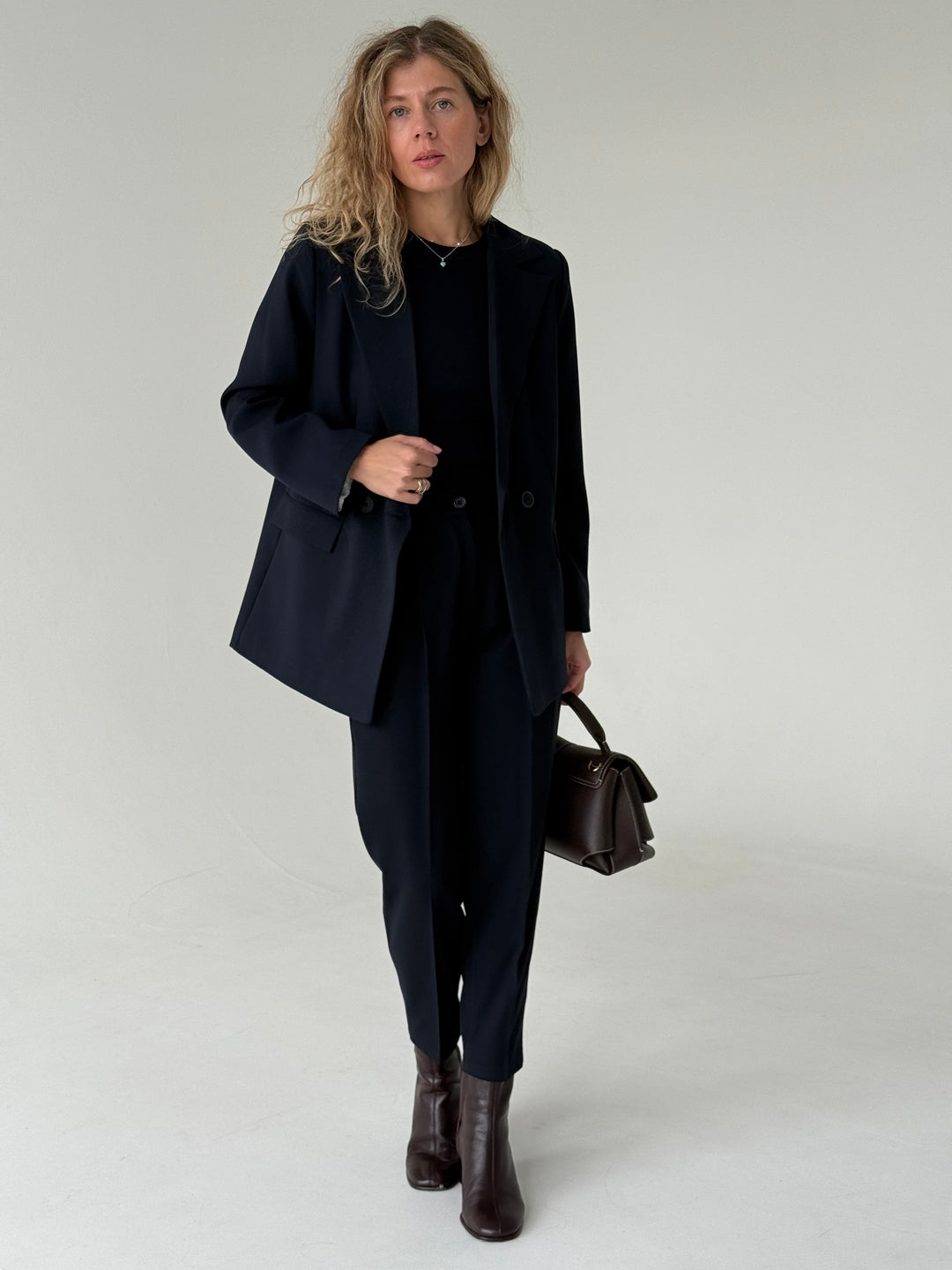 Slim fit kokvilnas rievots tops #01