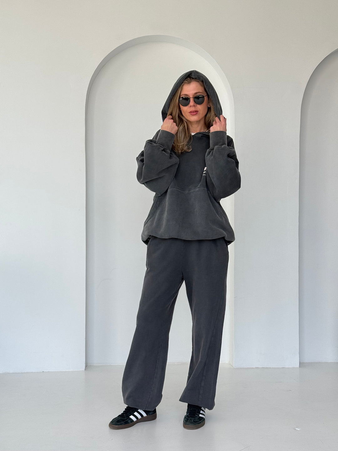 Jogger stila kokvilnas bikses
