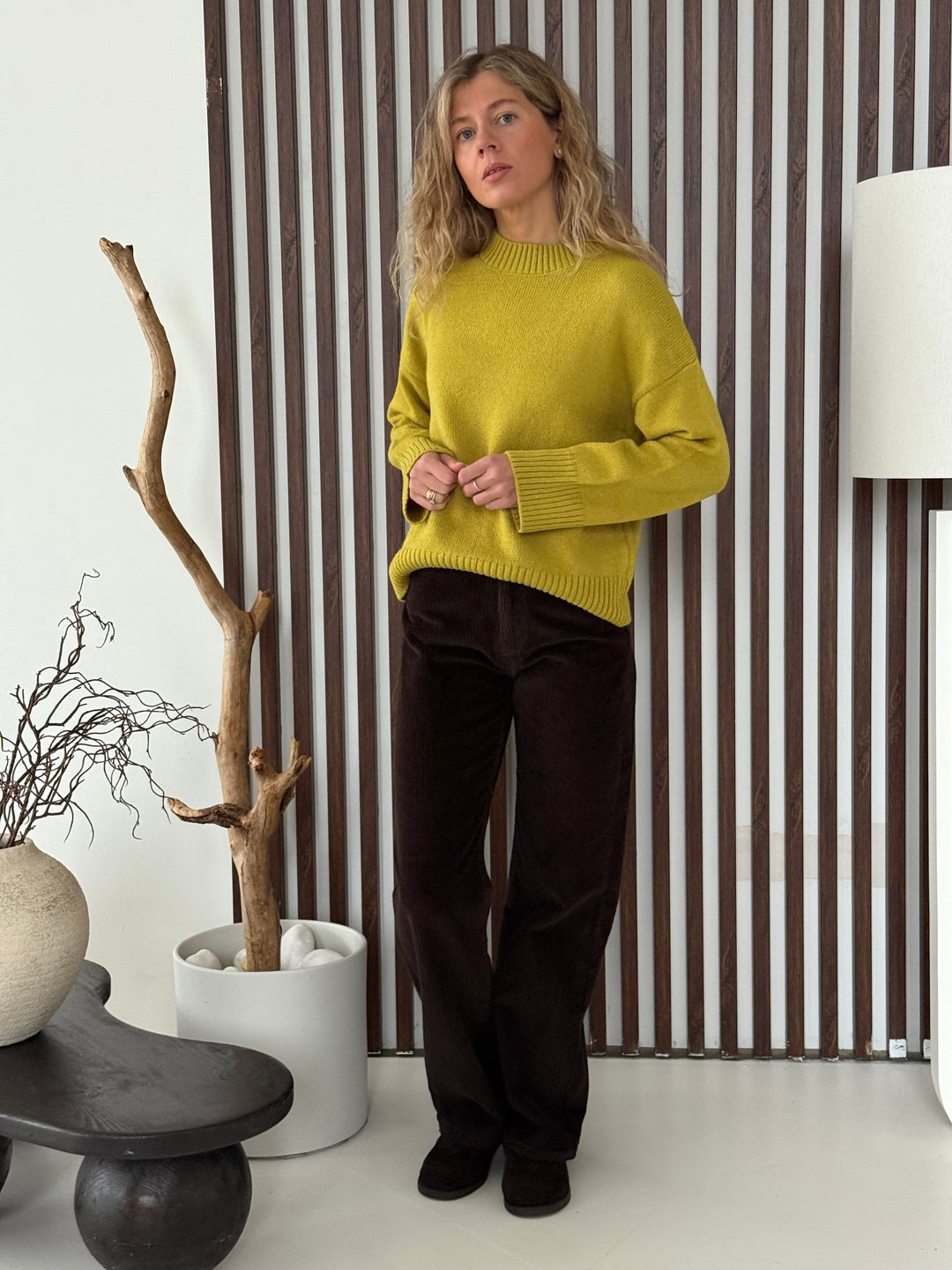 Adīts džemperis ar apaļu kakla izgriezumu #02