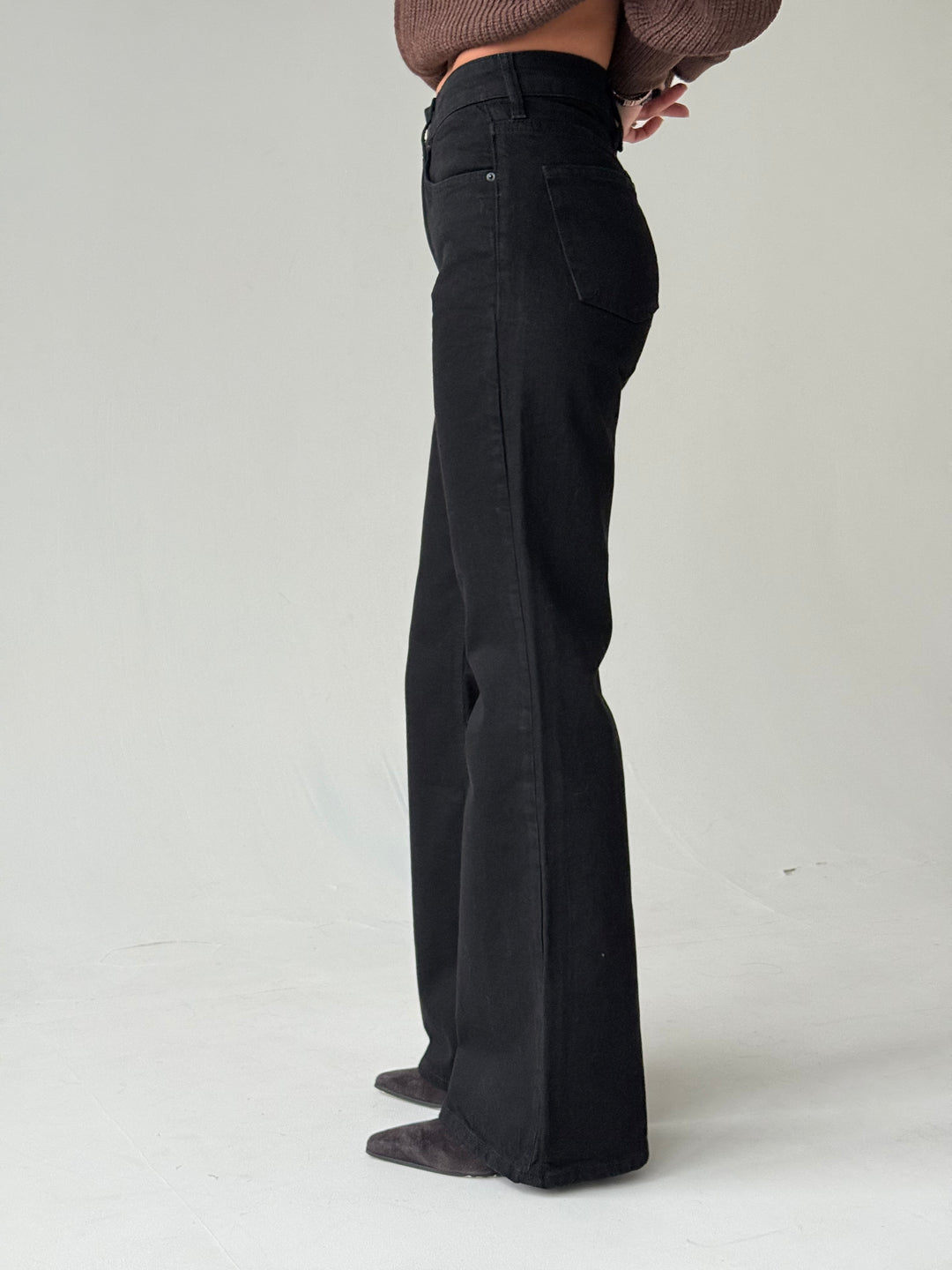 Zvanveida džinsa bikses ar vidēji augstu jostasvietu #02