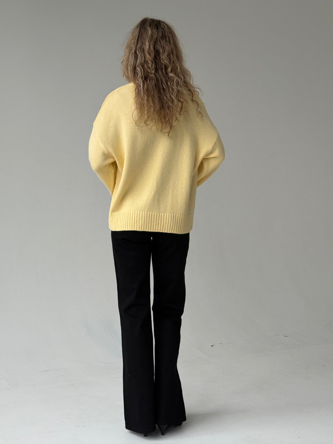 Adīts džemperis ar apaļu kakla izgriezumu #02