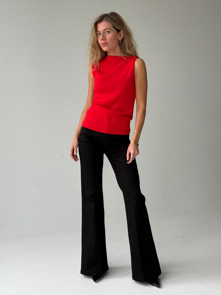 Garas zvanveida bikses ar augstu jostasvietu