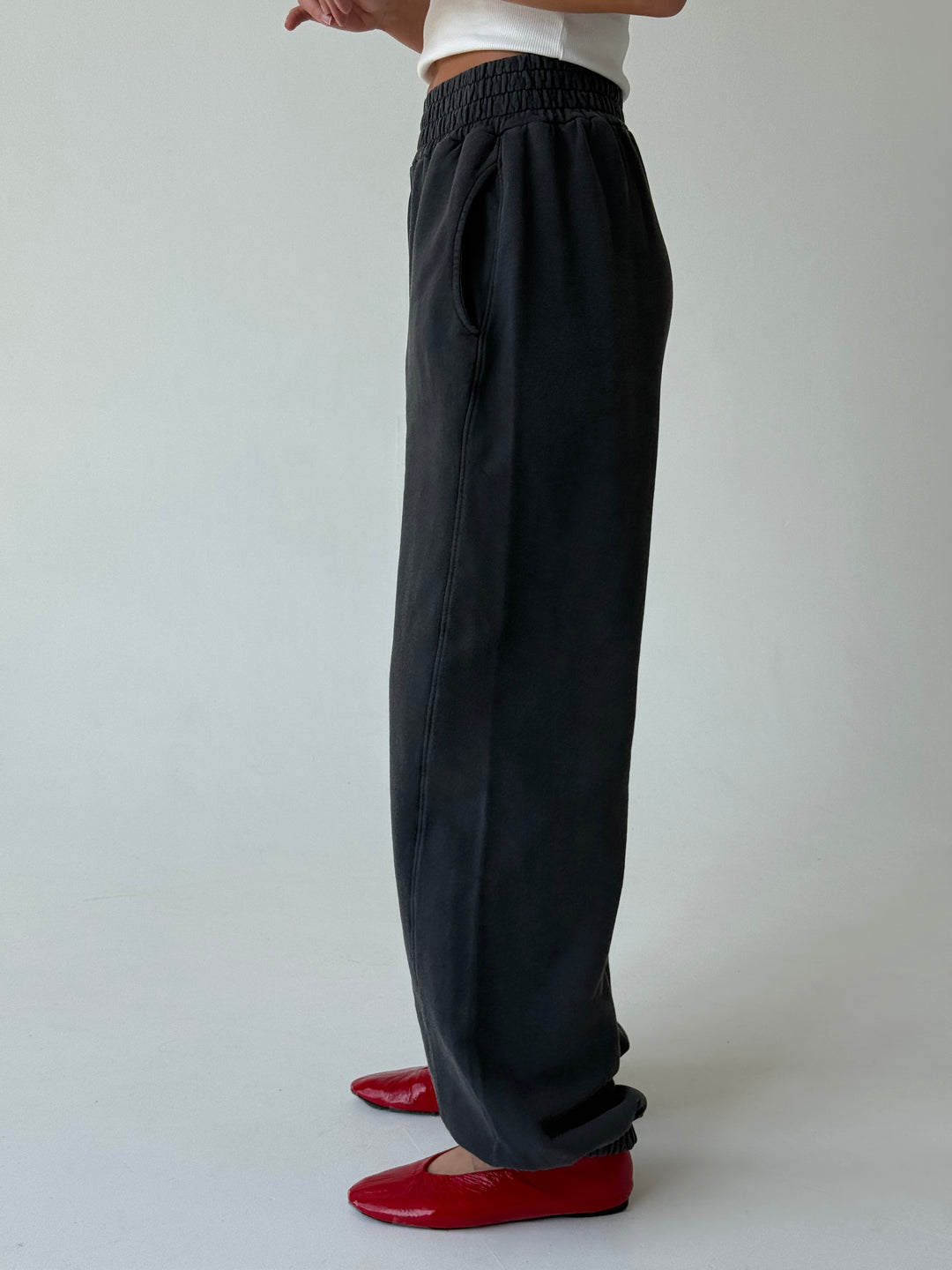 Jogger stila kokvilnas bikses