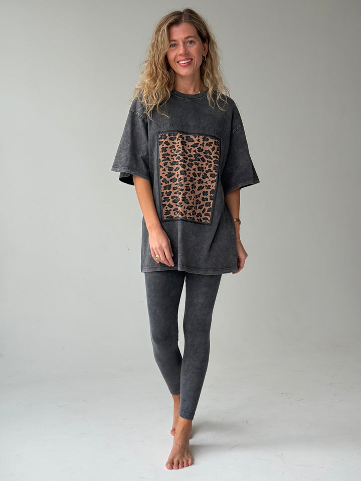 Kokvilnas rievoti legingi ar balinātu efektu