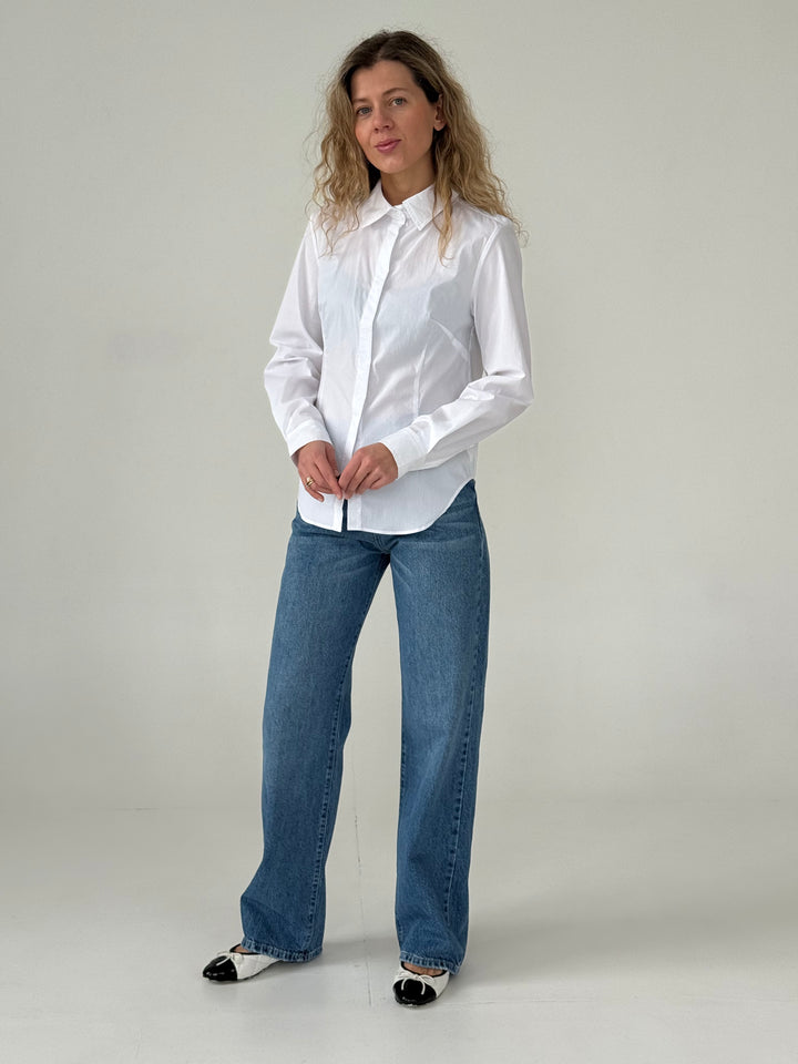 Klasisks slim fit kokvilnas krekls