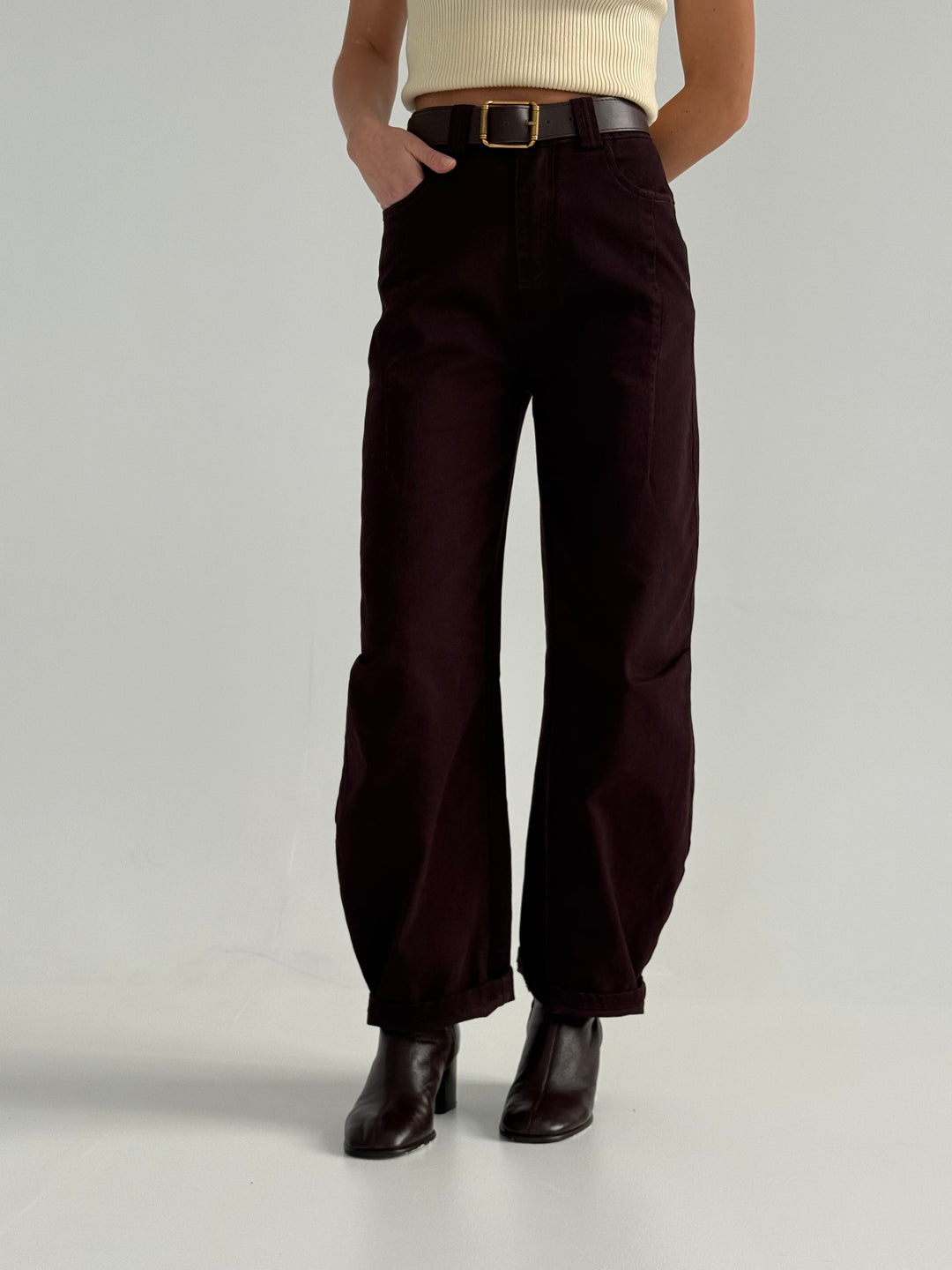 Barrel džinsa bikses