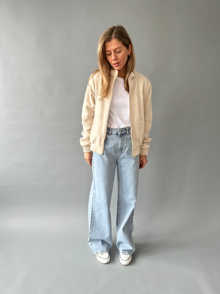 Cotton bomber-style jacket