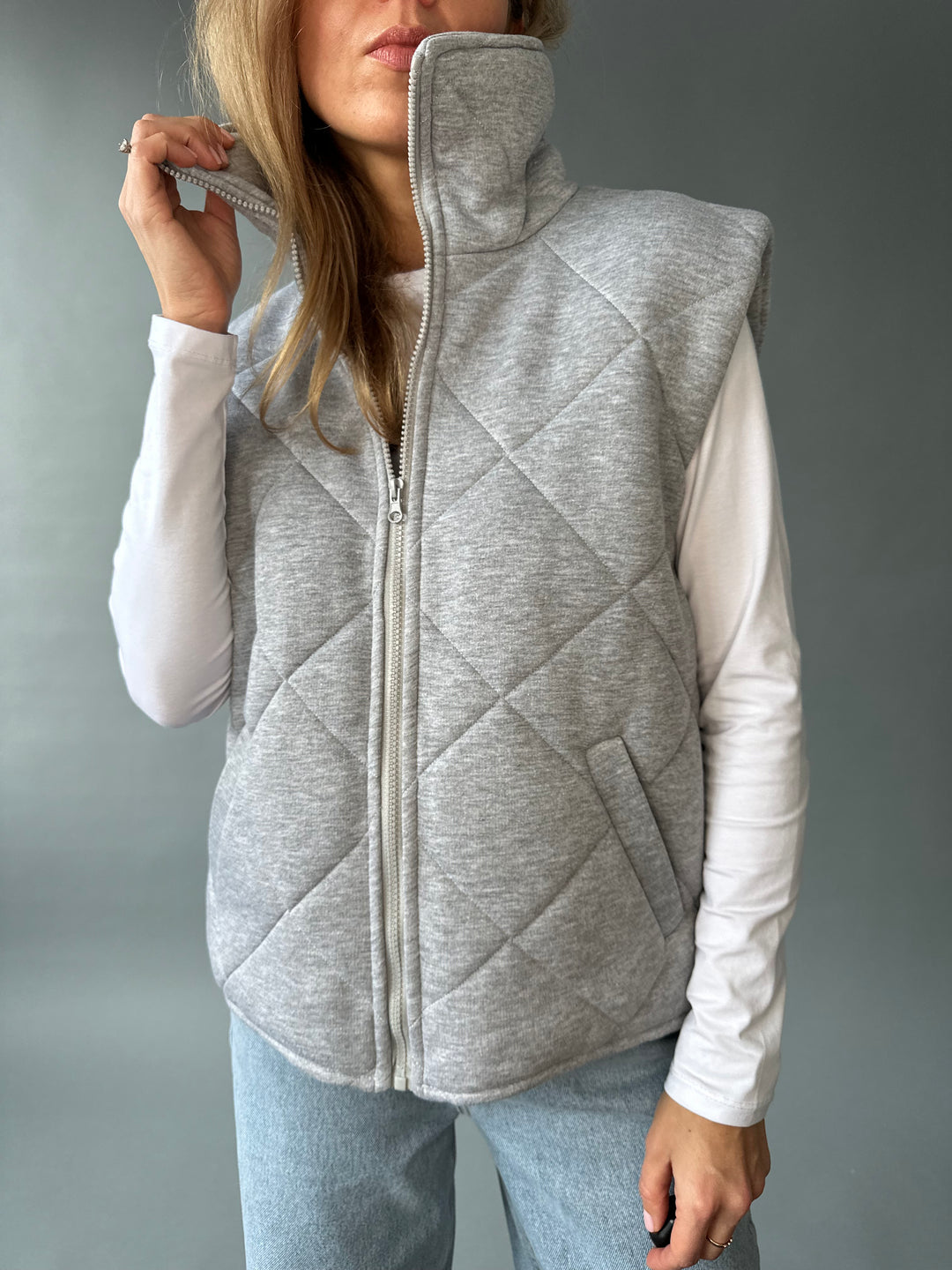 Kokvilnas casual stila veste