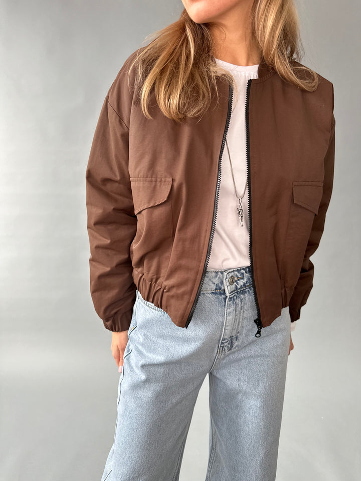 Bomber-style short overjacket