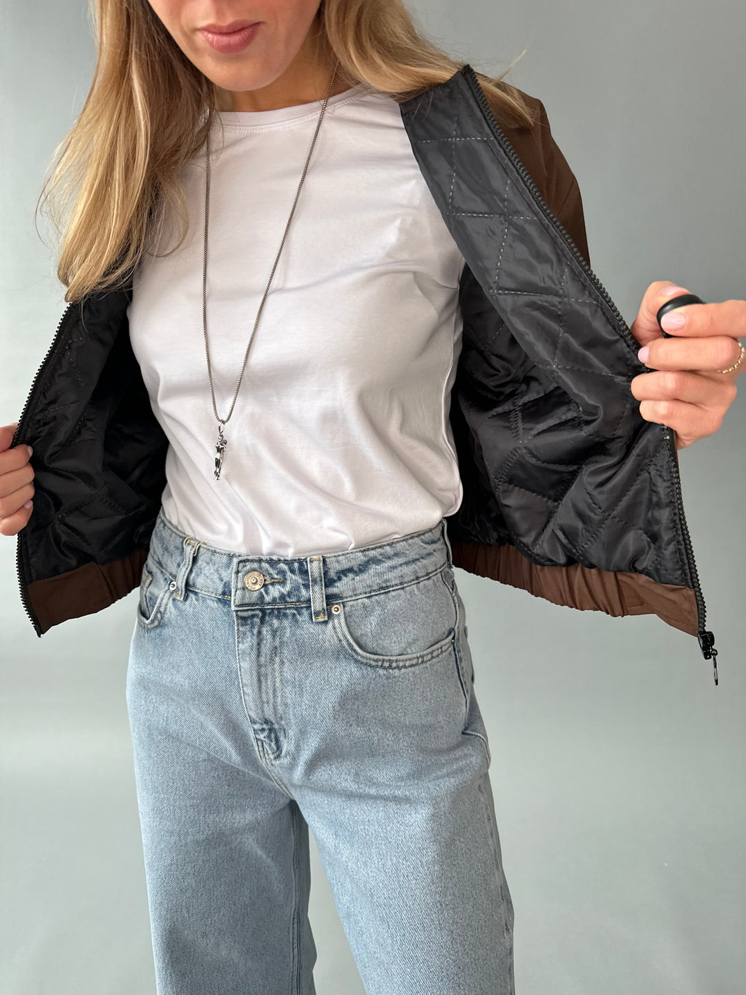 Bomber-style short overjacket