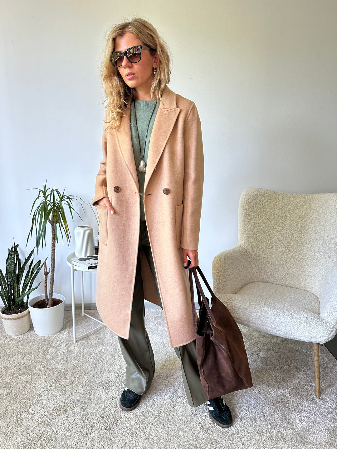 Unlined wool coat