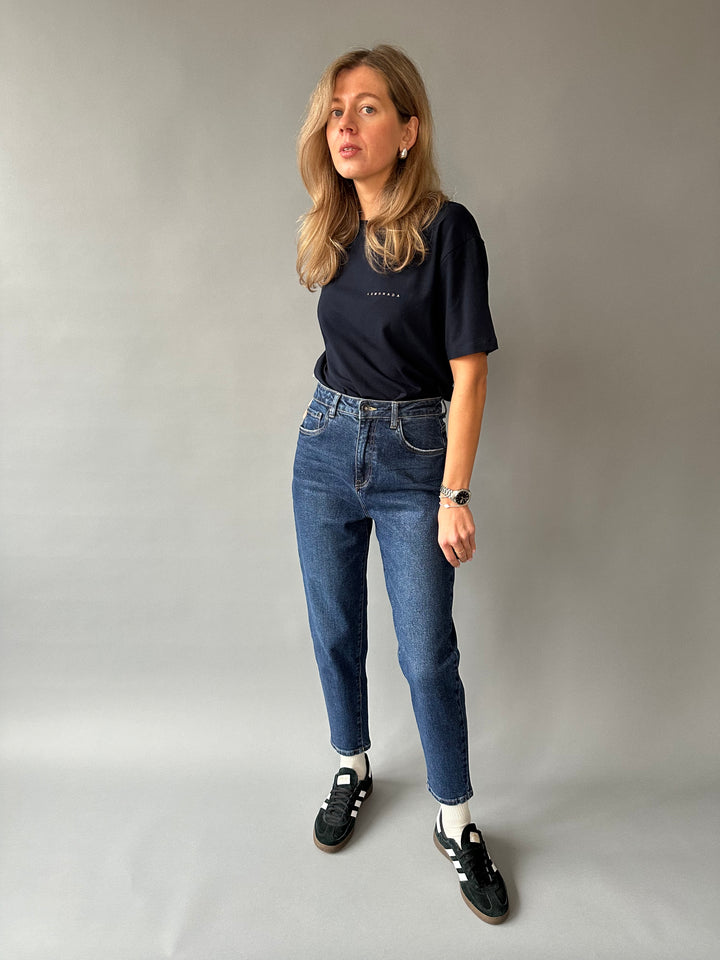 Mom fit jeans made of elastic fabric