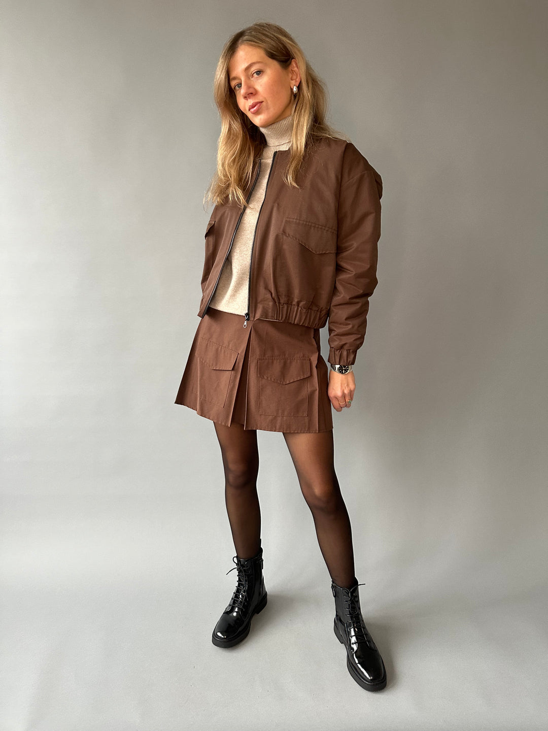 Bomber-style short overjacket