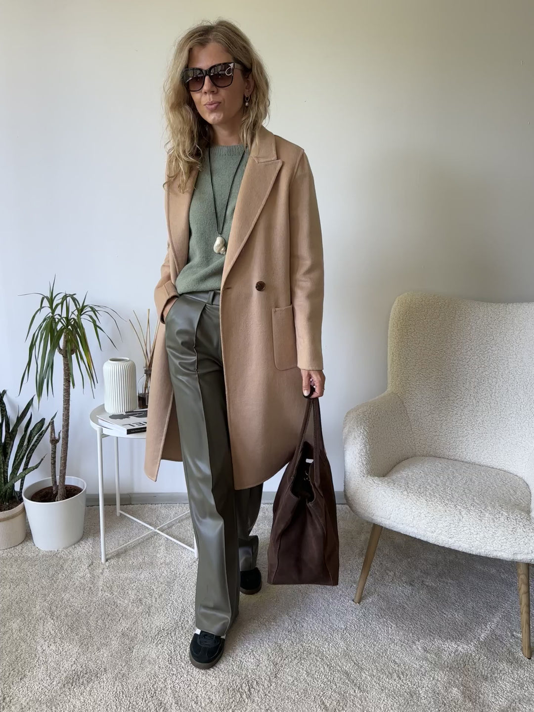 Unlined wool coat